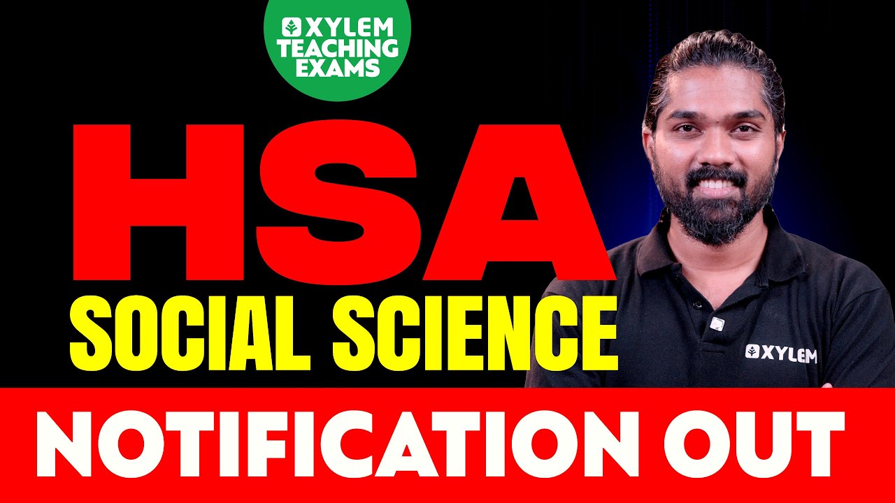 HSA SOCIAL SCIENCE NOTIFICATION OUT | XYLEM PSC