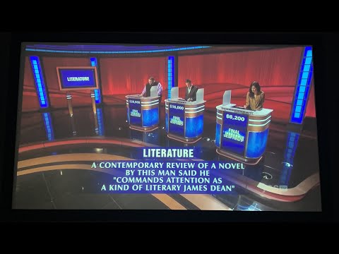 Final Jeopardy, “Literature” - Ryan Long Day 3 (5/17/22)