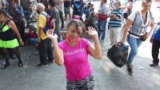 MARY VIENE DESDE LA PALMA CHALATENANGO A BAILAR A LA  PLAZA LIBERTAD