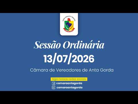Sessão Ordinária do Dia 13/07/2026