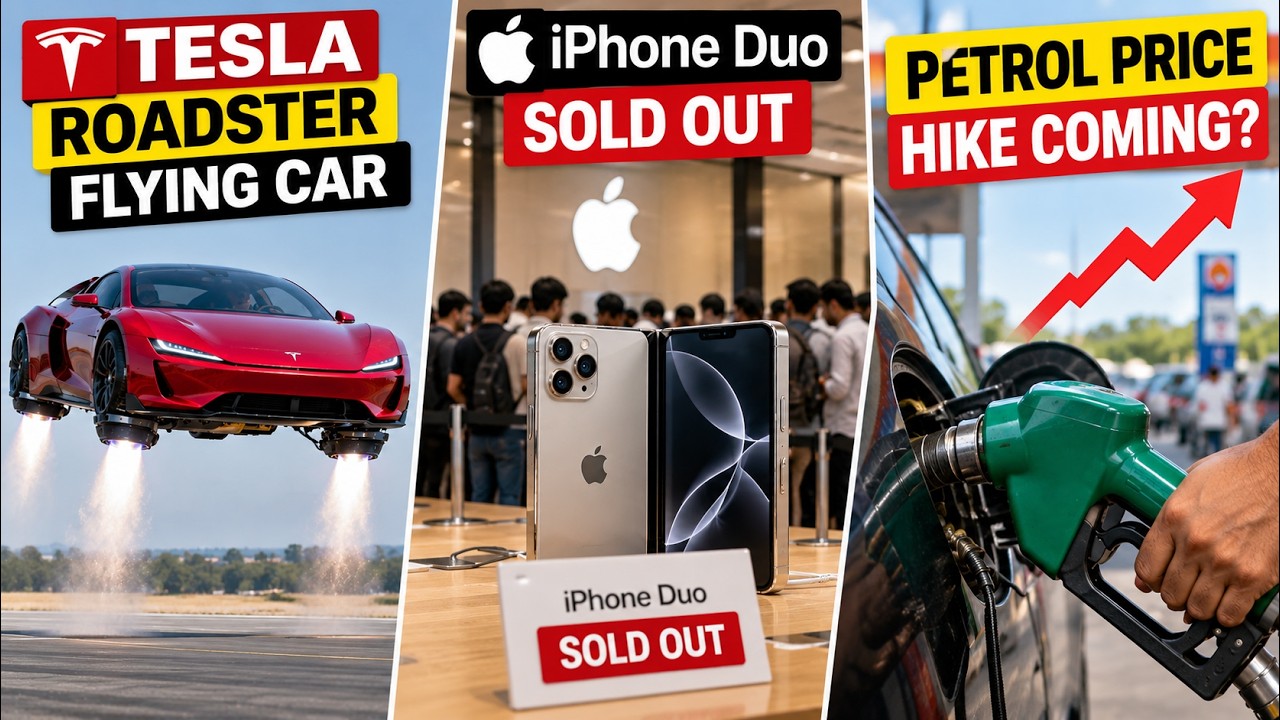 Tesla Roadster Flying Car, iPhone Duo Sold Out, Petrol Price Hike Coming?