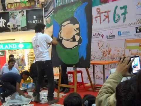 Vishal Singh Subhas Chandra Bose Speed Painting