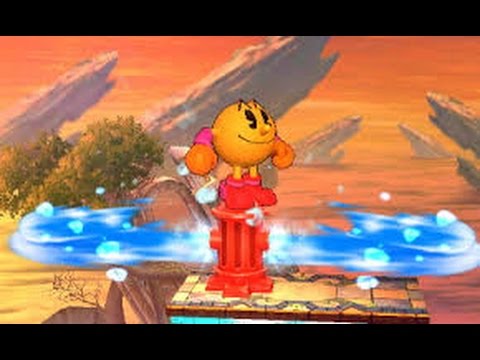 Super Smash Bros 3DS - PacMan VS Sheik