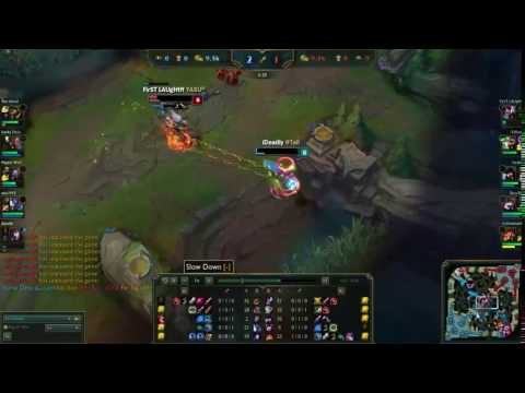 Ahri vs Yasuo Outplay