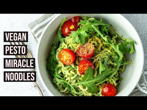 Pesto Miracle Noodles // GLUTEN FREE, OIL FREE & VEGAN
