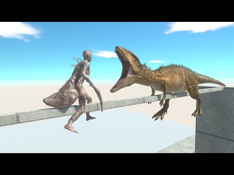 1 vs 1 with Saber Ghoul on a Small Bridge - Animal Revolt Battle Simulator