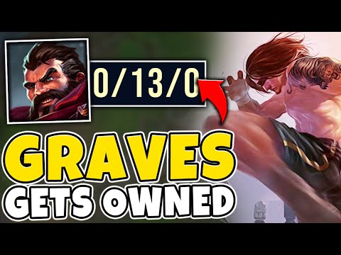 I MADE GRAVES GO 0/13 WITH MY LEE SIN! HE GOT EMBARRASSED - League of Legends