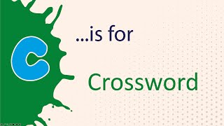 C is for Crosswords. Tips on creating them.