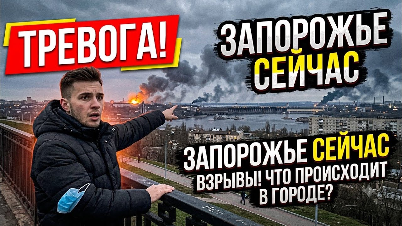 Запорожье ВЗРЫВЫ!!! ЛЕТИТ НАД ГОЛОВОЙ!!! ОБСТАНОВКА СЕЙЧАС 09.09.2026