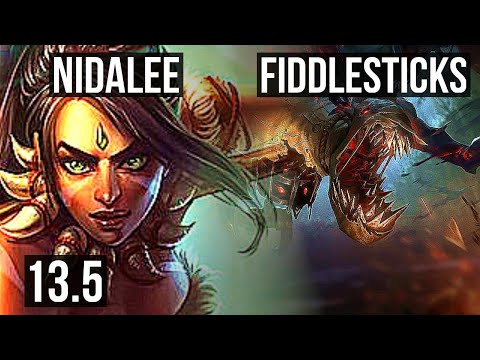 NIDALEE vs FIDDLESTICKS (JNG) | Rank 3 Nida, 14/2/6, Godlike | TR Challenger | 13.5