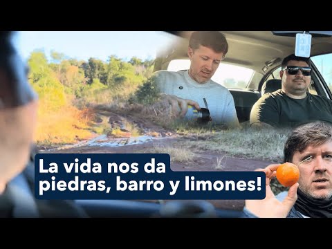 Yendo a una chacra en Mártires después de unos días de lluvia