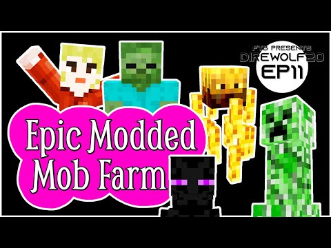 Epic Modded Mob Farm! EP11 Direwolf20 1.16 Modpack Lets Play