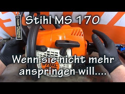 Chainsaw won't start - troubleshooting a Stihl MS 170