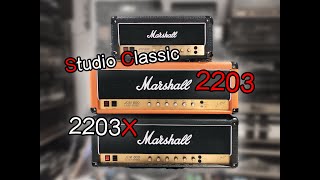 Video thumbnail for 【SKYline Studio】Marshall JCM800 2203（1981）Vs 2203x（2019）Vs Studio Classic by SKYline吉他工作室