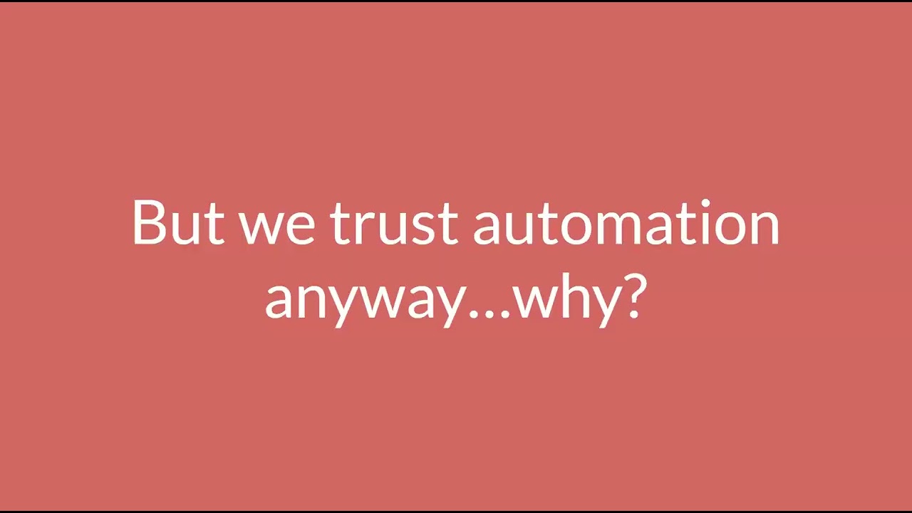 Katrina Ingram - Trust and Automation Bias