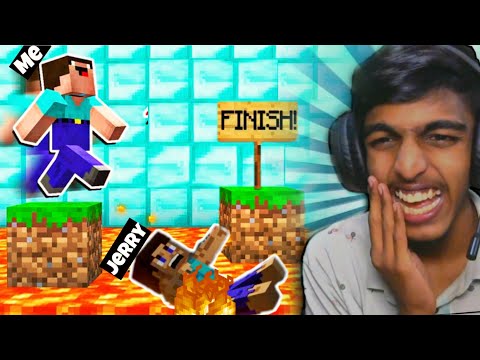 I Tried BIGGEST Minecraft PARKOUR with @runejerry !! MALAYALAM