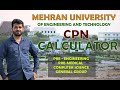 CPN Calculator Mehran University | MUET CPN | yhlearning