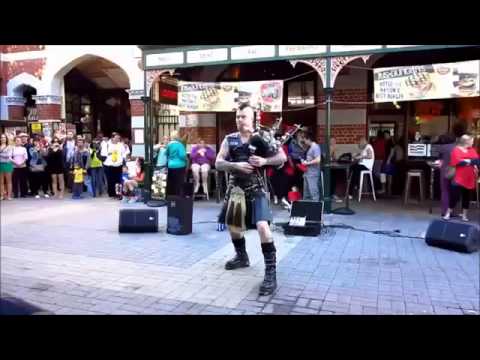 Coolest Bagpipe Player On Earth! How To Play The Bagpipes Like a Boss)