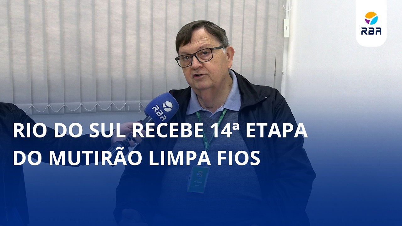 Rio do Sul recebe 14ª etapa do Mutirão Limpa Fios