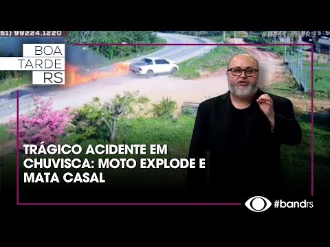 Trágico acidente em Chuvisca: moto explode e mata casal