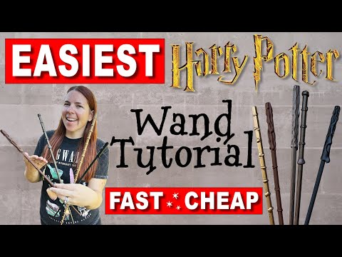 DIY Harry Potter Wand Tutorial: Easiest, Fastest and Cheapest Way to Make Official Looking Wands
