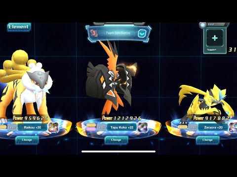 POKELAND LEGENDS - ELECTRIC TEAM UNDER LVL.90