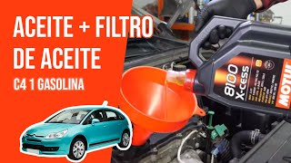 Youtube thumbnail of video "Cambio de aceite y de filtro de aceite C4 1 1.4 16V 🛢"