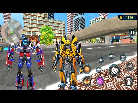 Red Mirage Transformation Jet Robot Car Game 2020 #9 - Android Gameplay