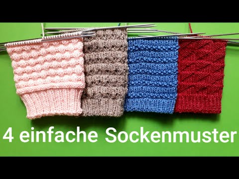 4 easy sock patterns to knit