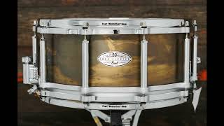 Video thumbnail for Pearl 6.5x14" 30th Anniversary Free Floating Brass Snare Drum by Good Hands Drum Shop