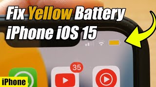 How to Fix Yellow Battery Icon on iPhone iOS 15 | iPhone 13 /13 Pro/13 Pro Max/13 Mini