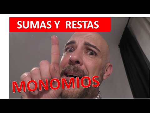 SUMA Y RESTA DE MONOMIOS. Muuuuy fácil!!!