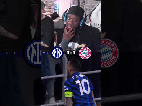 Davies reaction to Inter Vs Bayern