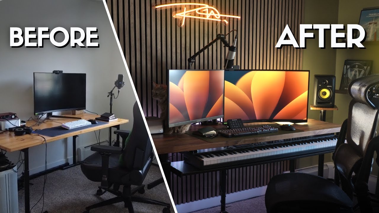 I Transformed My Home Office Into My DREAM Music Studio / Creative Space