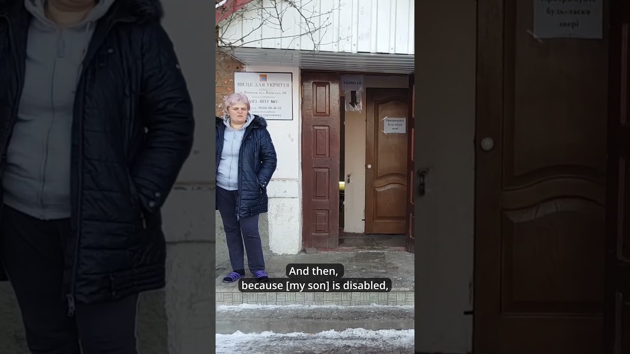Meet Olga, a 76-year-old Ukrainian living in a shelter #ukraine