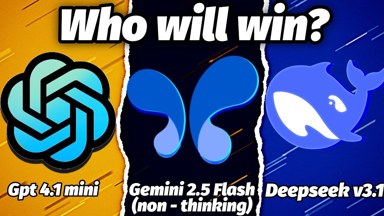 Gpt 4.1 Mini vs Gemini 2.5 Flash vs Deepseek V 3.1 (0324)  Who will Win?