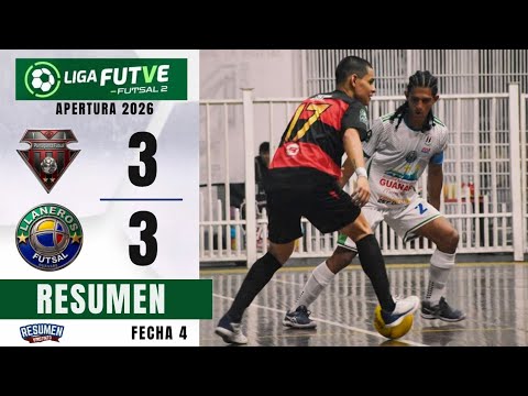 Portuguesa FC vs Llaneros de Guanare | RESUMEN | Liga FutVe Futsal 2 - Apertura 2026 - J4