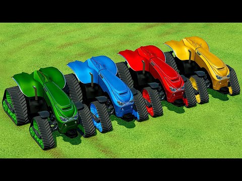 TRACTORS OF COLORS ! CASE TRACTORS TRANSPORT SLURRY TANKS ! Farming Simulator 22