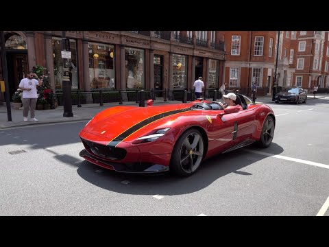 Supercars in London May 2025 - 2x Koenigsegg Jesko, Monza SP1, LaFerrari Aperta, SF90XX and more!!