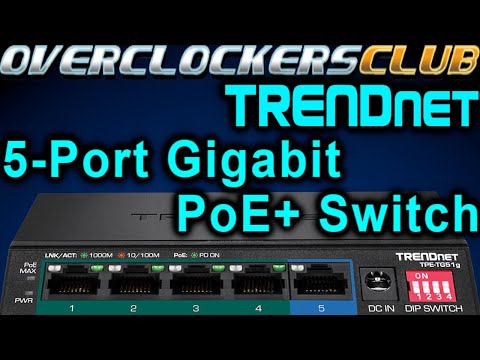Šakotuvas Jungiklis TRENDnet TRENDnet 26 prievadų Gigabit PoE+ jungiklis (380 W) video