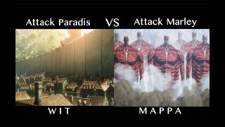 Attack On Titan - Attack Paradis Vs Attack Marley