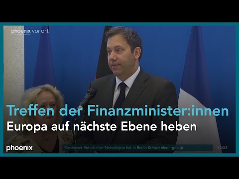 Éric Lombard und Lars Klingbeil zum Treffen der Finanzminister:innen am 09.05.25