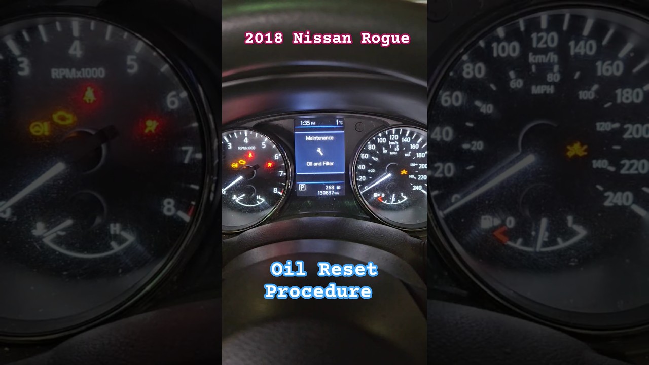 2018 Nissan Rogue Oil Reset #automobile #Nissan #Rogue #Oilreset