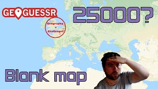 Can I get a perfect Geoguessr score on a blank map?