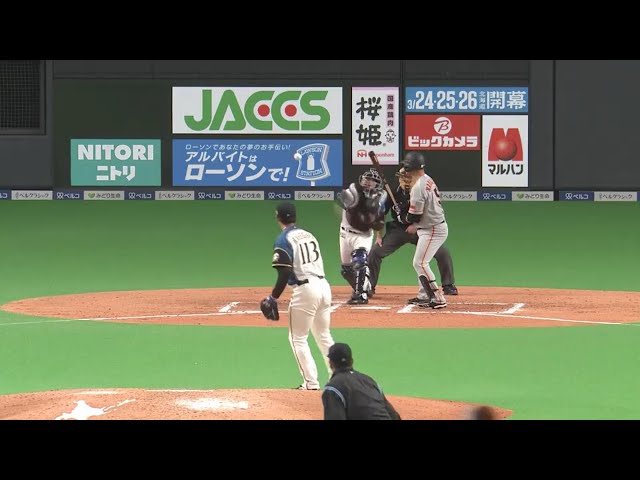 【7回表】ファイターズ・梅林 完璧なスローイングで盗塁阻止‼ 2020/3/3 F-G