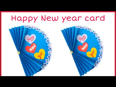 Easy and beautiful handmade Greeting card For new year | Happy New Year Card