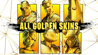 ALL GOLD OUTFITS and HOW TO UNLOCK THEM (Fortnite)