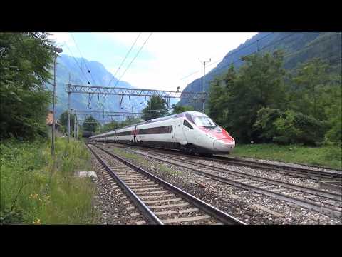 TRENI REGIONALI E EUROCITY SVIZZERI IN TRANSITO A VARZO E PREGLIA (VB) 27 - 6 -  2015