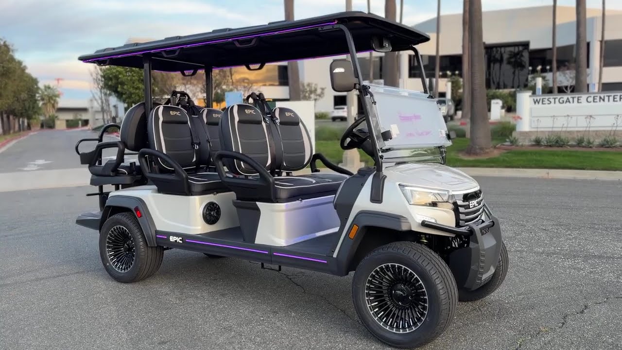New 2026 Epic E60FX Street Legal LSV 6-Seater Lithium Electric Golf Cart For Sale In Corona, CA