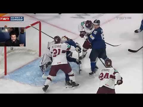 REACTING TO FINLAND vs LATVIA HIGHLIGHTS | 2026 World Juniors